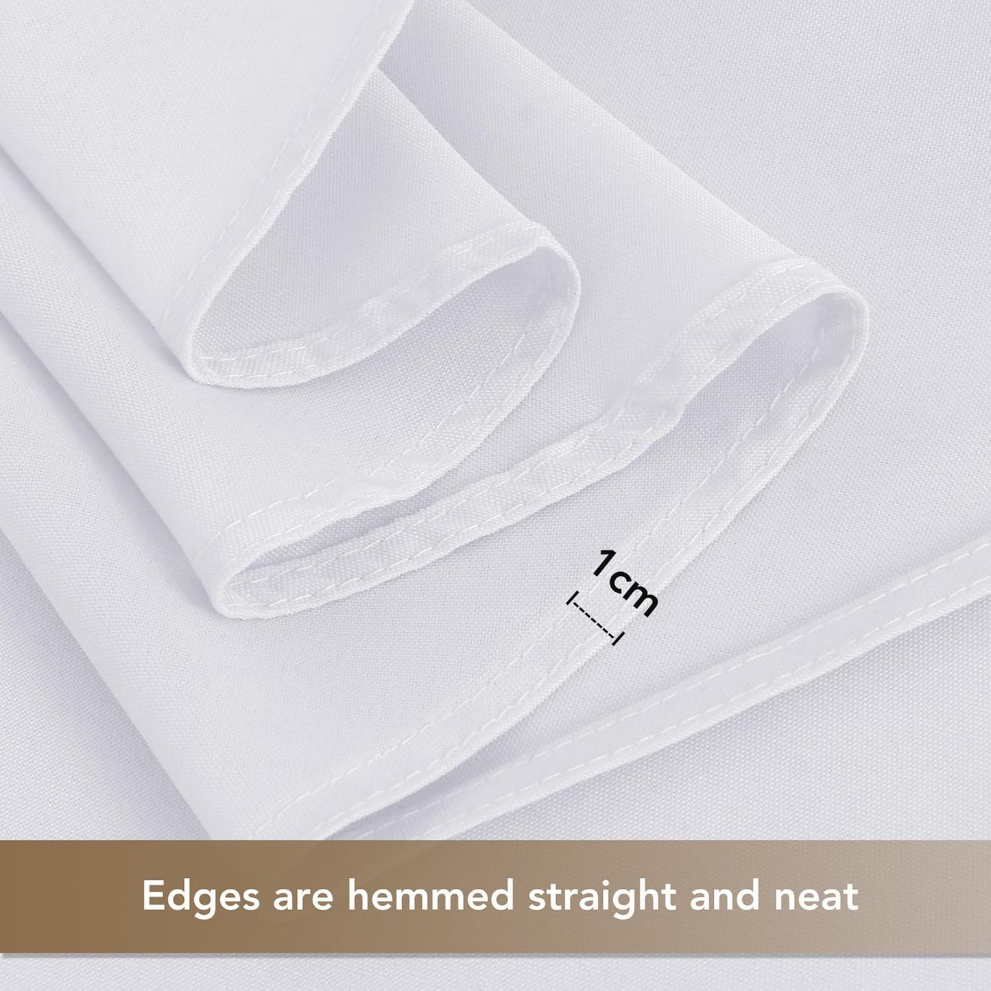 120 Inch round Tablecloth White, 8 Pack - Circle Polyester Fabric Table Cloth fo