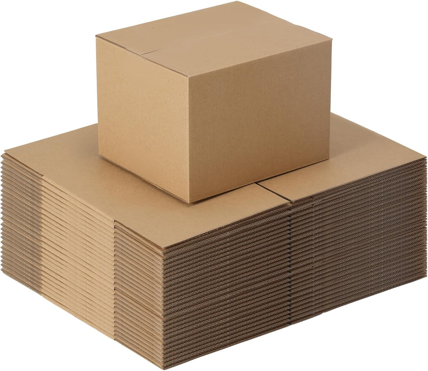 7X6X5 Brown Shipping Boxes Set of 25, Kraft Corrugated Cardboard Small Boxes Mai