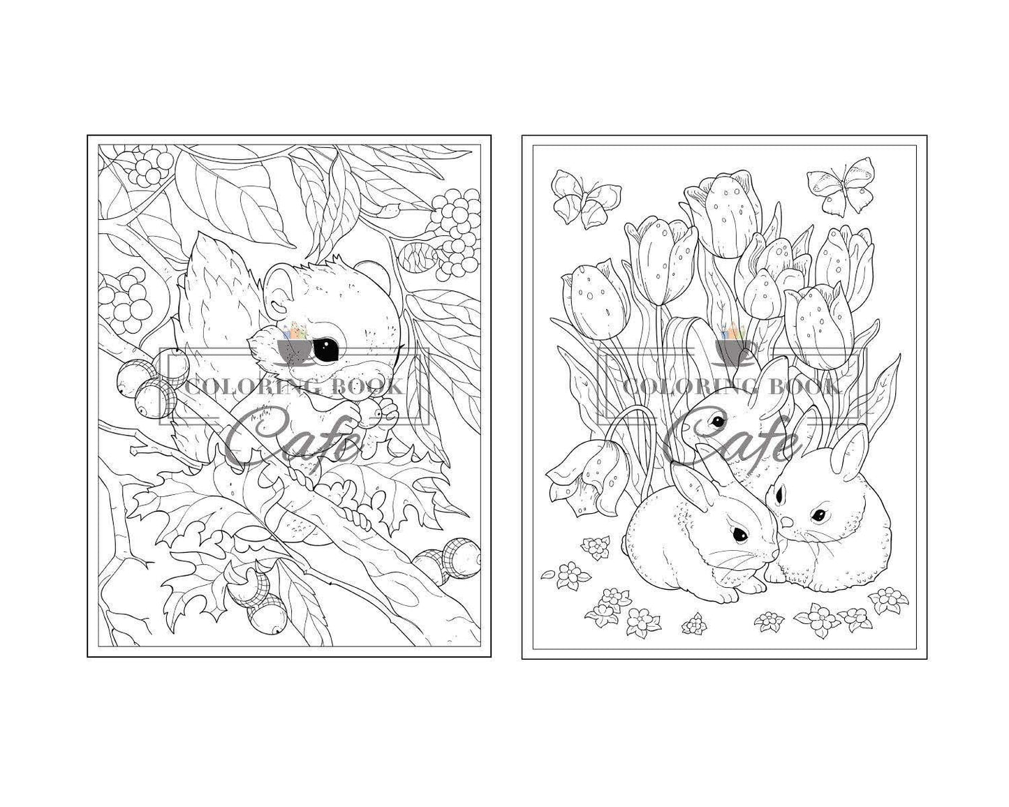 100 Baby Animals: a Coloring Book Featuring 100 Incredibly Cute and Lovable Baby