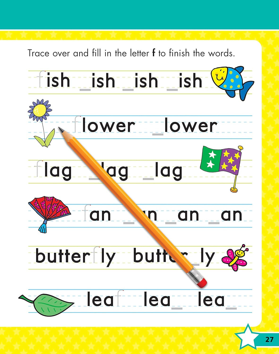 Writing Workbook for Ages 4-7 with 75+ Handwriting Activities, Pencil Control, L