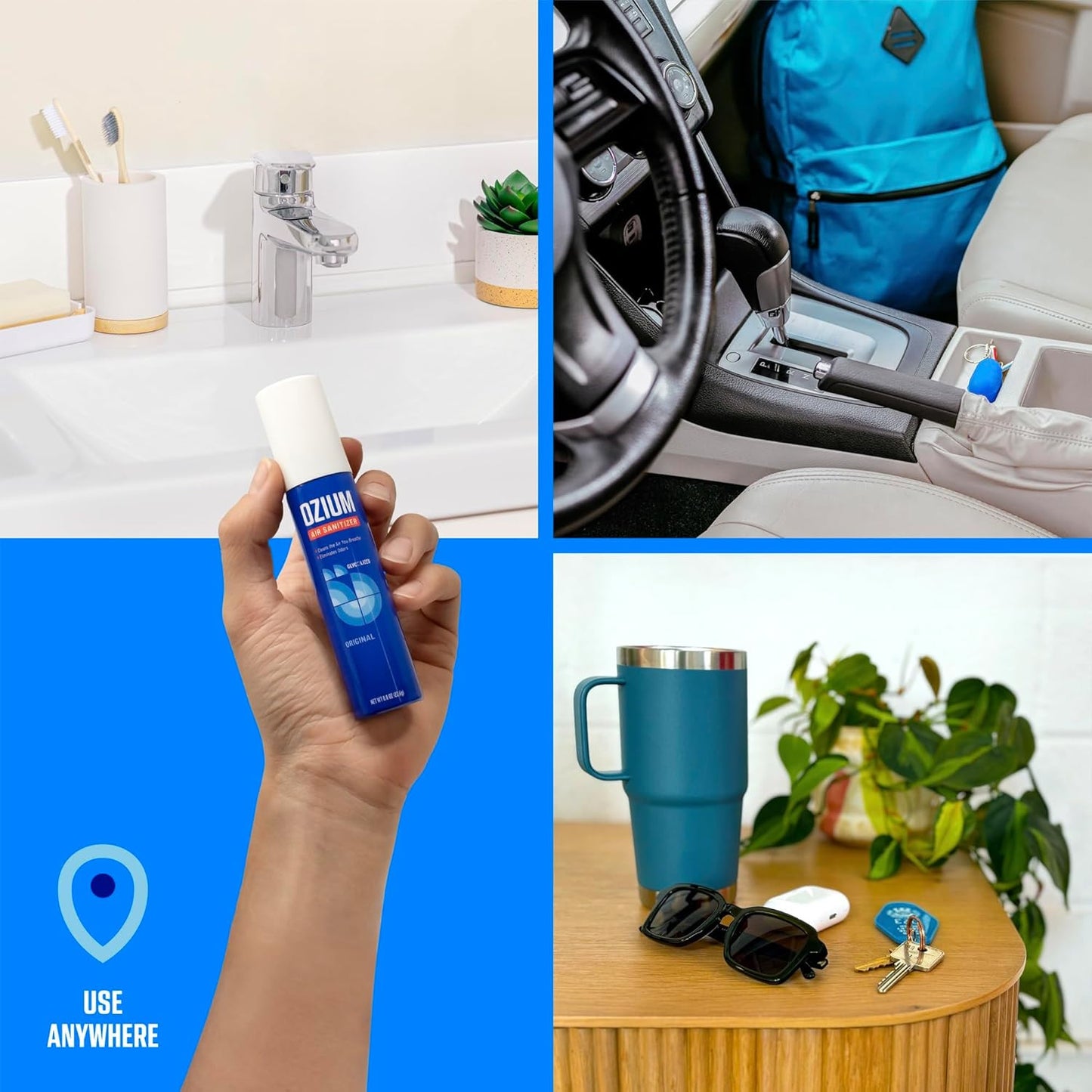 0.8 Oz. Air Sanitizer & Odor Eliminator for Homes, Cars, Offices and More, Vanil