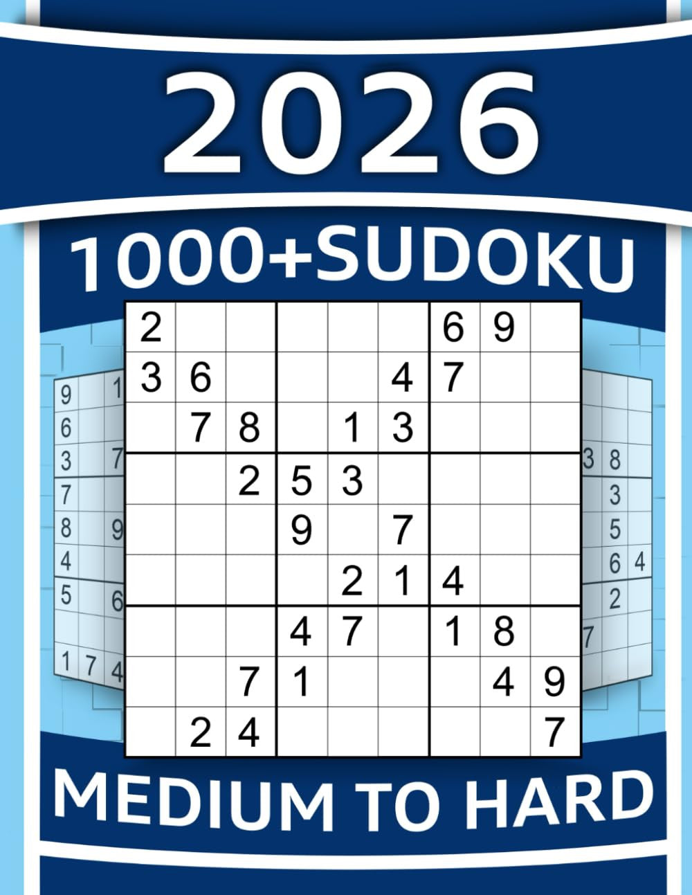 1000+ Sudoku Puzzles for Adults: Medium to Hard Sudoku Puzzles with Detailed Ste