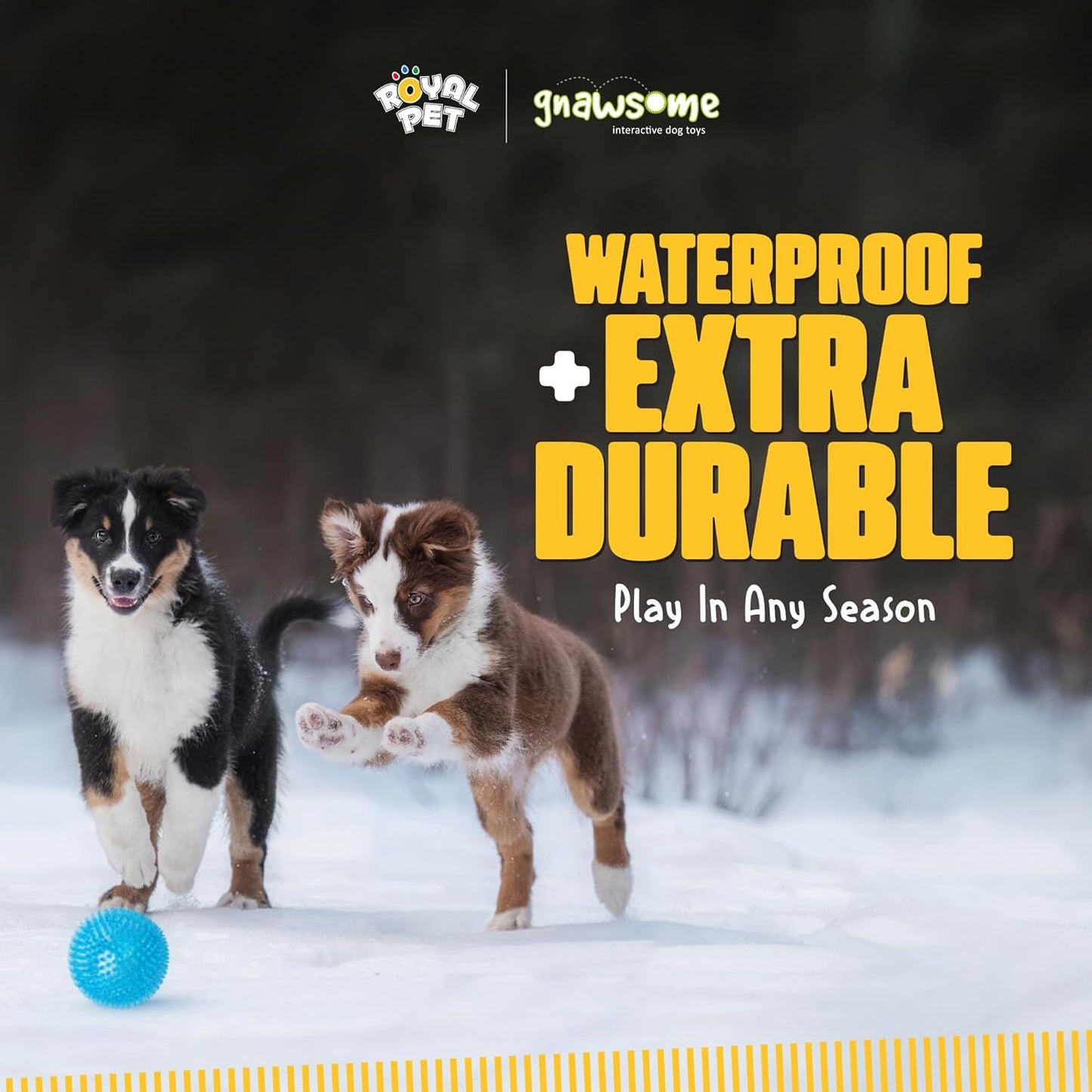 ™ 4.5” Spiky Squeaker Ball Dog Toy - Extra Large, Cleans Teeth and Promotes Good