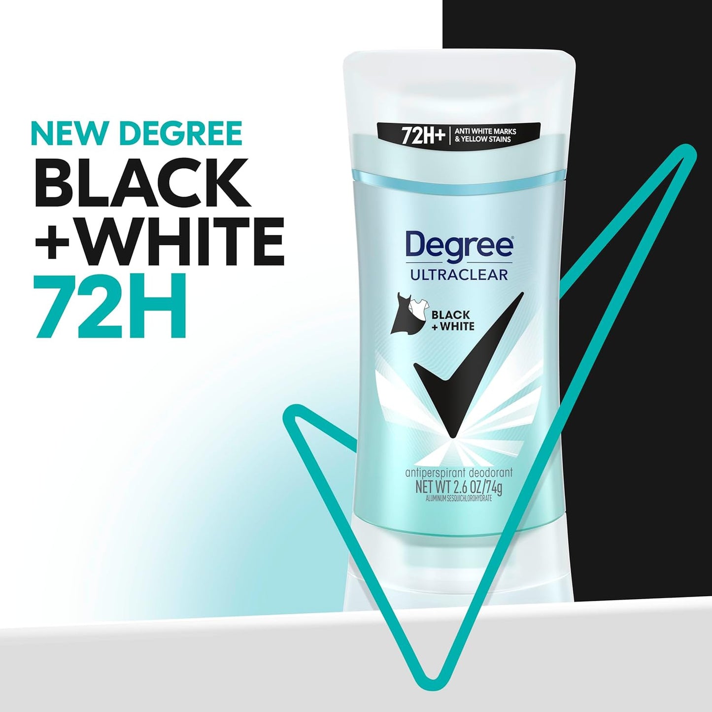 Women'S Black+White 4 Count Antiperspirant Balm 2.6 Oz - Protects from Deodorant