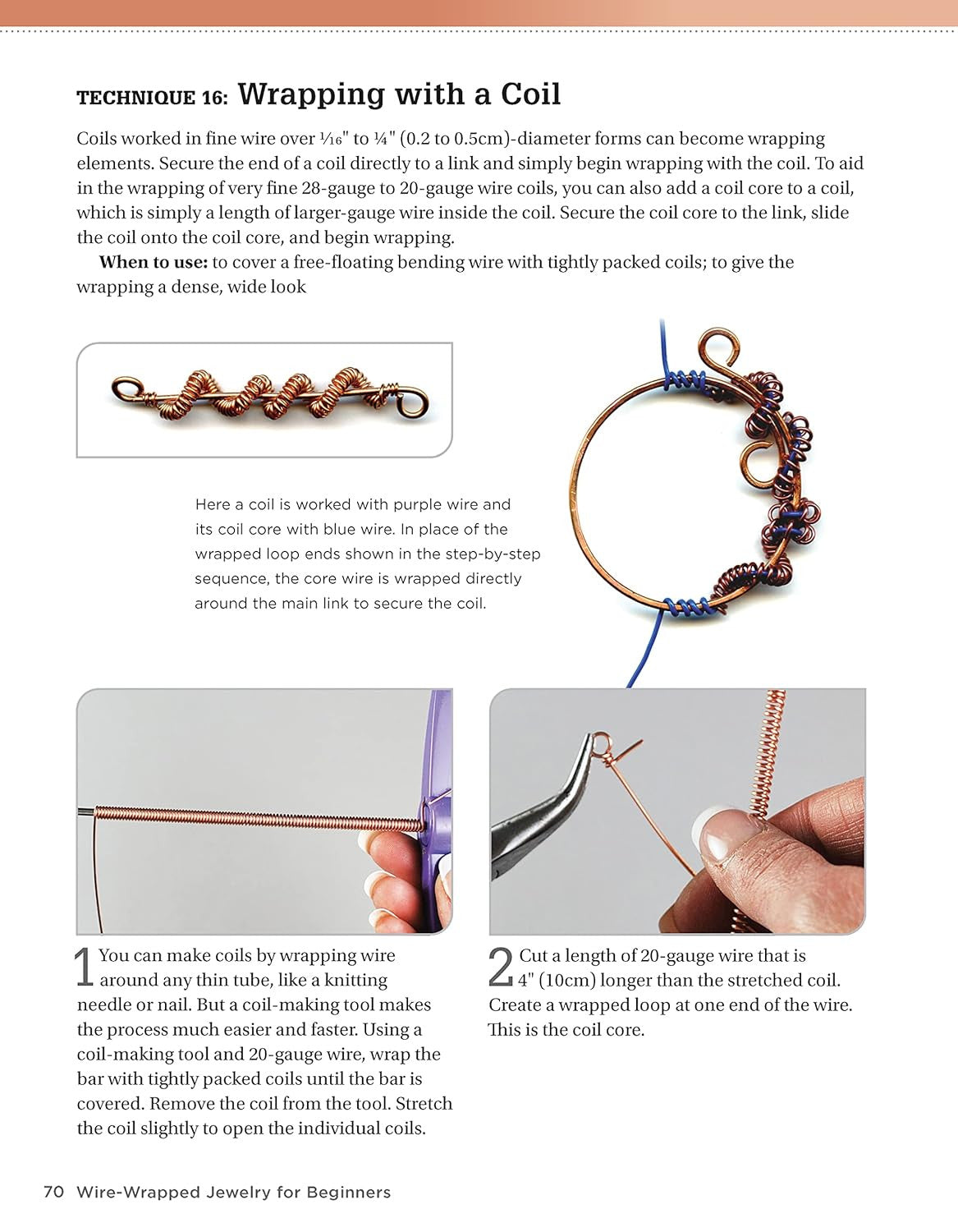 Wire-Wrapped Jewelry for Beginners: Step-By-Step Illustrated Techniques, Tools,