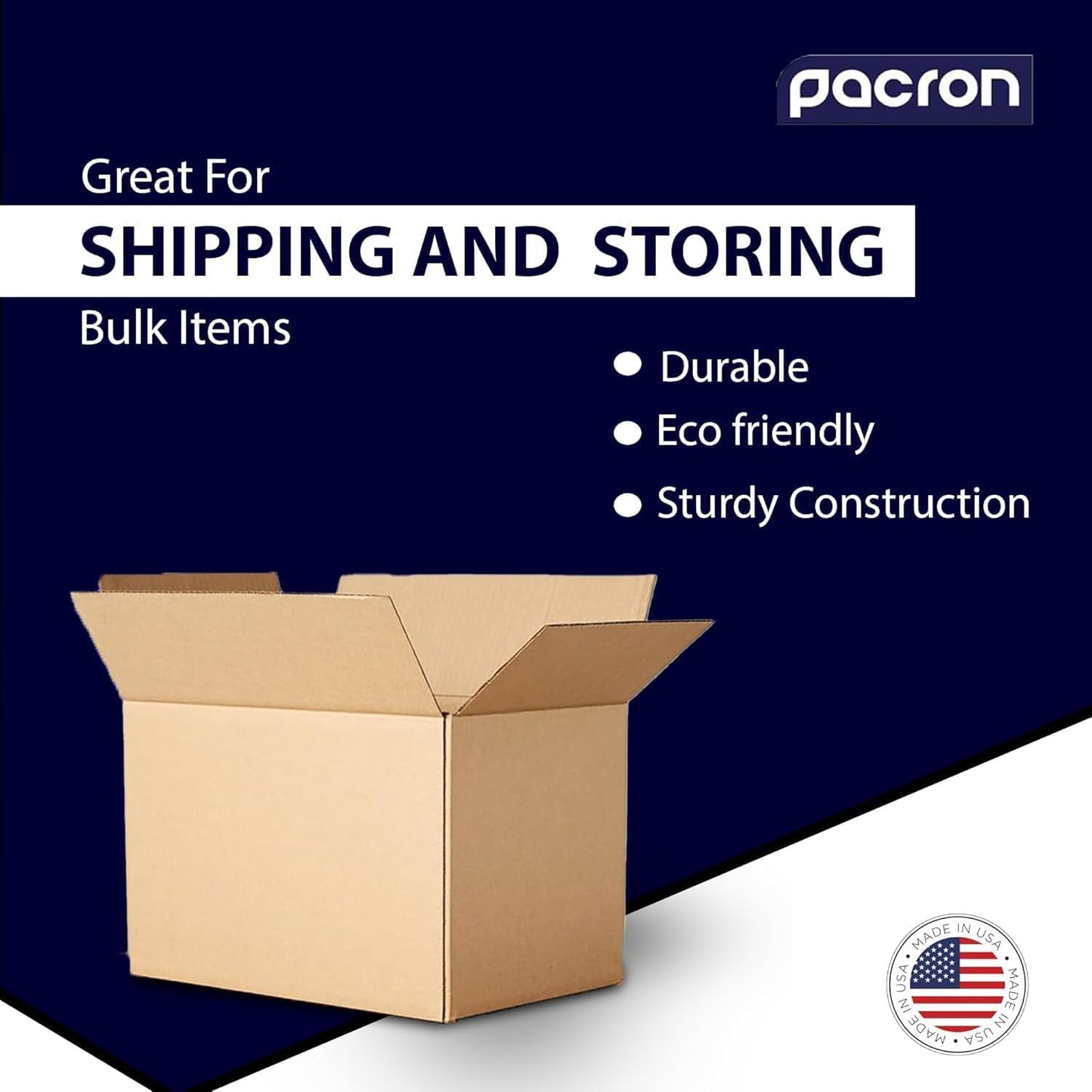 6 Pack Sturdy Cardboard Moving Boxes 12X12X12 – Durable Shipping, Packing, and S