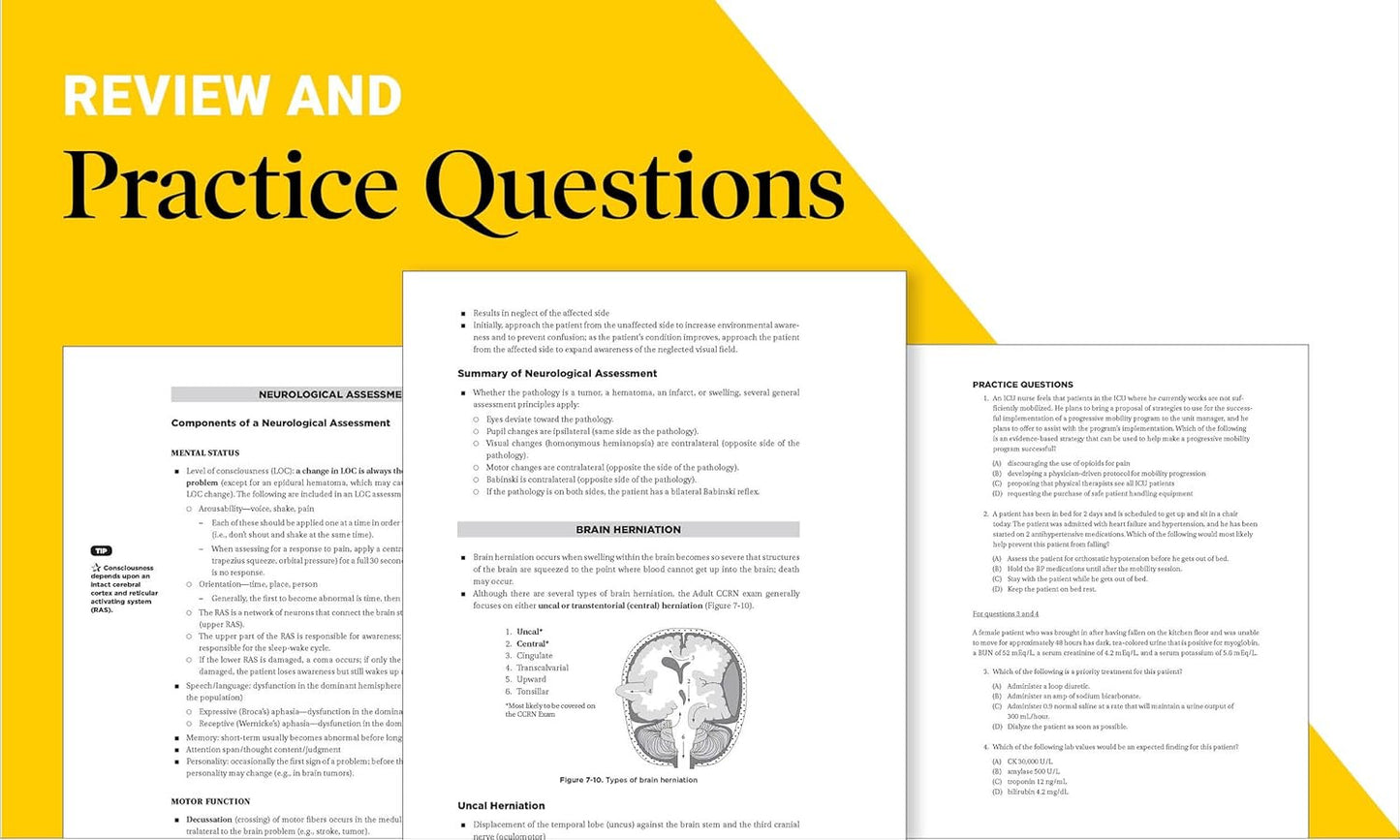 Adult CCRN Exam Premium: Study Guide for the Latest Exam Blueprint, Includes 3 P