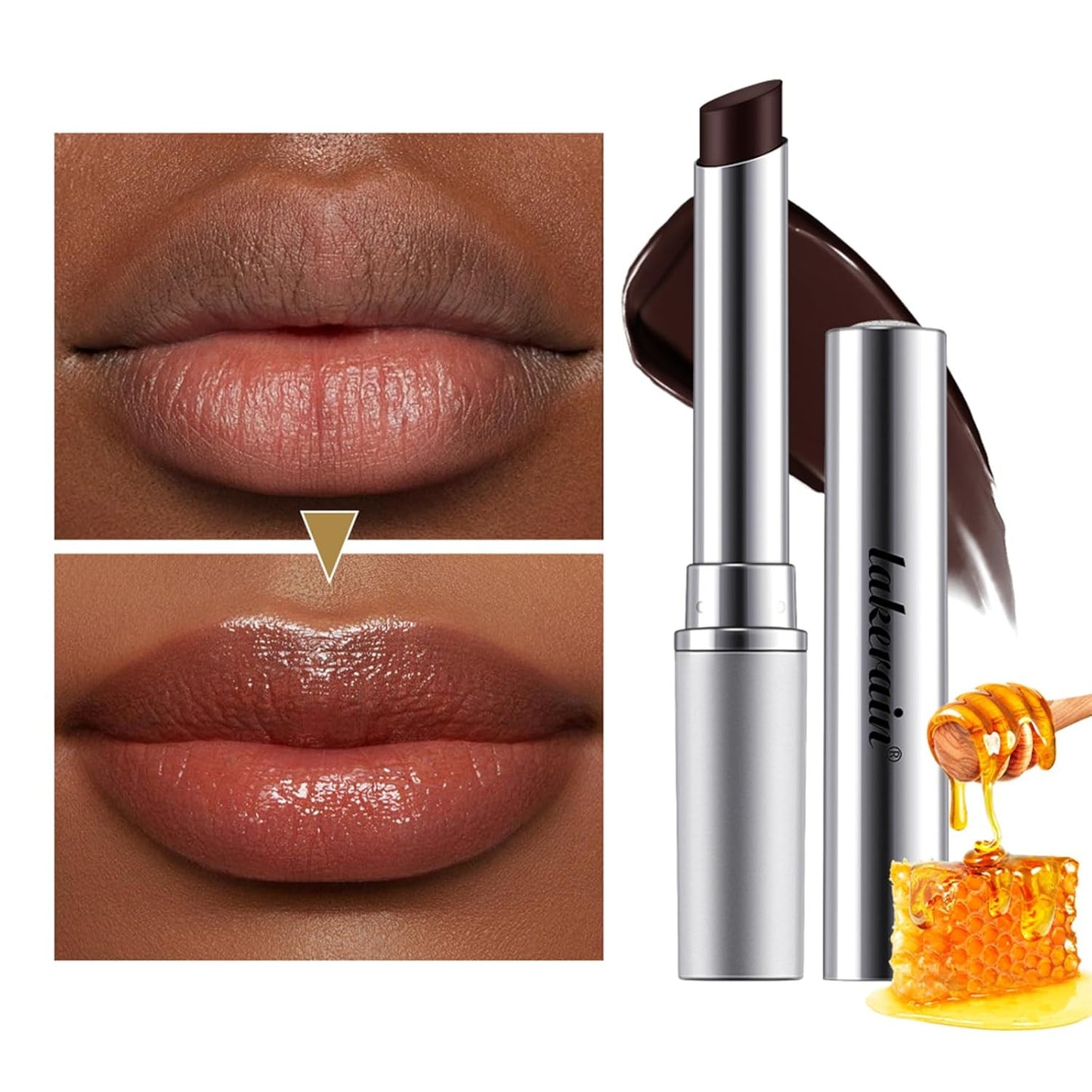 2PCS Honey Lipstick Tinted Lip Balm - Sheer Hydrating Lipstick for All Skin Tone