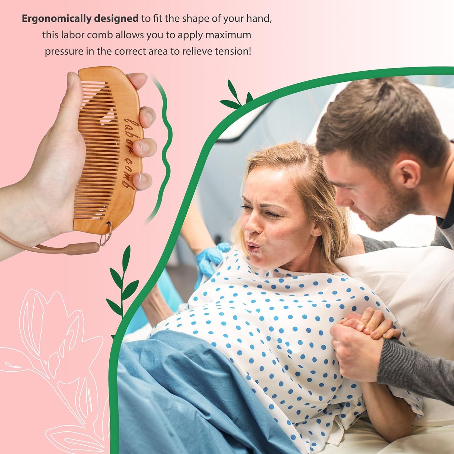 2 Pack Labor Comb Pregnancy Must Haves Labor and Delivery Essentials Birthing Co