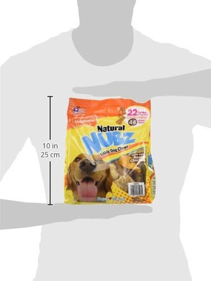 (Pack of 2) Natural Nubz Edible Dog Chews 22Ct. (2.6Lb/Bag) -Total 5.2Lb