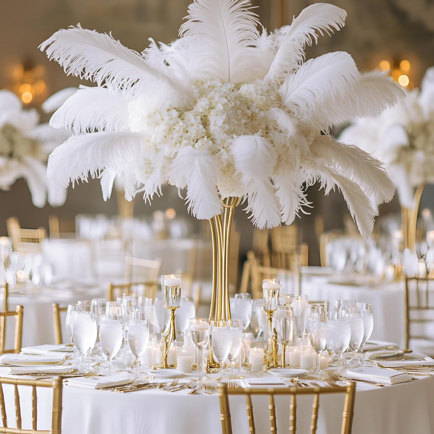 120 Inch White round Tablecloth, 6 Pack round Table Cloth Polyester Fabric Washa