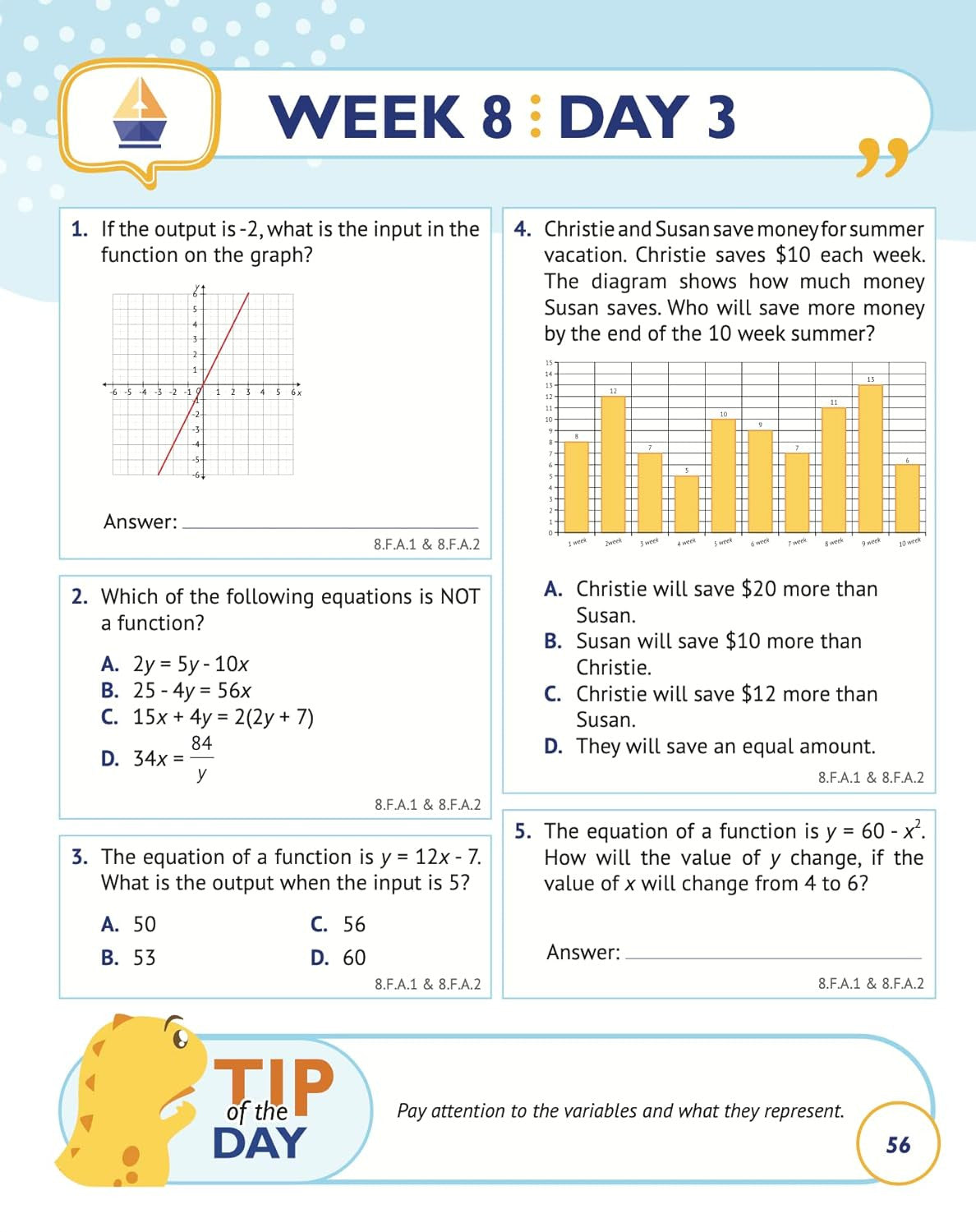 8Th Grade Common Core Math: Daily Practice Workbook | 1000+ Practice Questions a