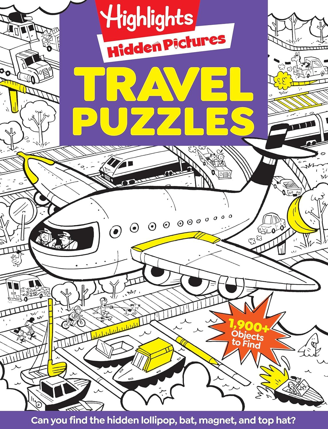 Travel Puzzles: Kids Travel Activity Book with over 100 Hidden Picture Puzzles,