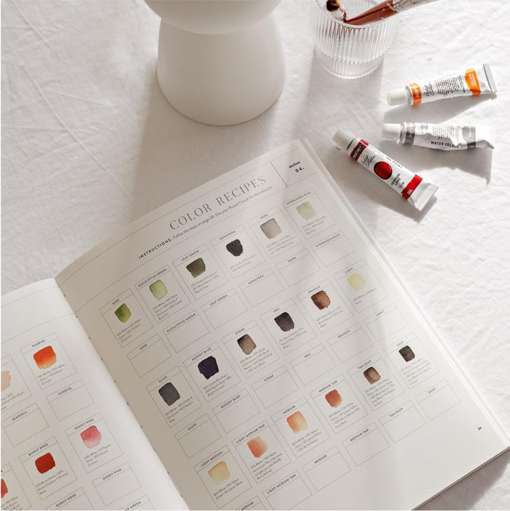 Watercolor Workbook: 30-Minute Beginner Botanical Projects on Premium Watercolor