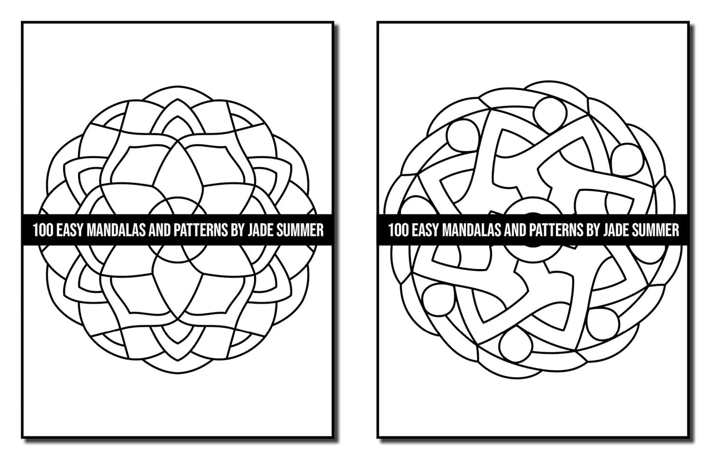 100 Easy Mandalas and Patterns: a Mandala Coloring Book for Adults with Fun, Sim