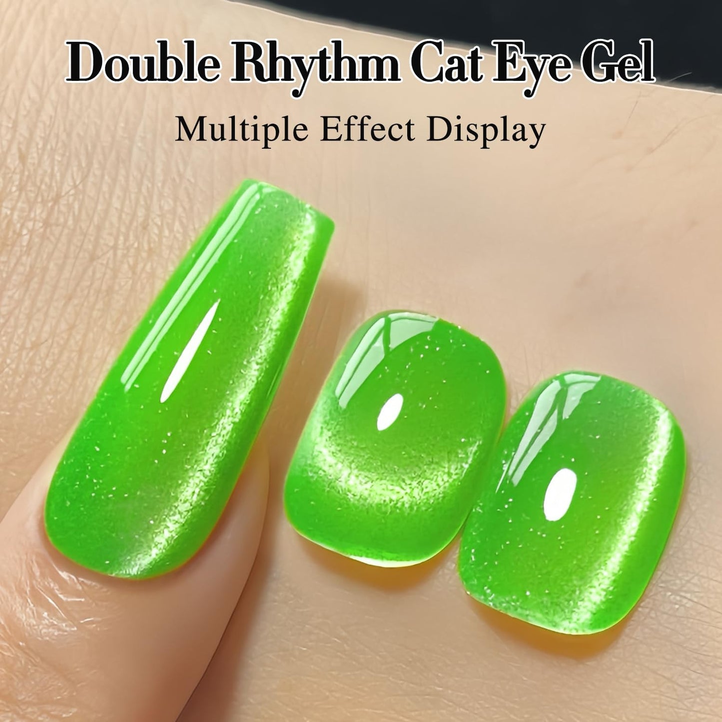 15ML Cat Eye Gel Polish with Magnet Glitter Shimmer Translucent Jelly Color 0.5