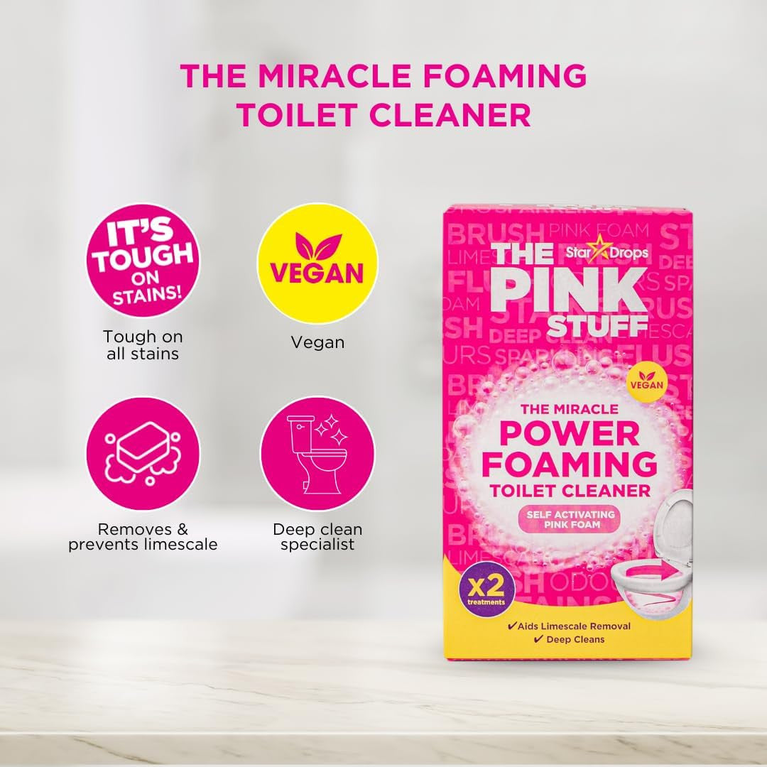 - the Pink Stuff Bathroom Cleaning Kit – Cleaning Paste, Bathroom Foam Spray, To