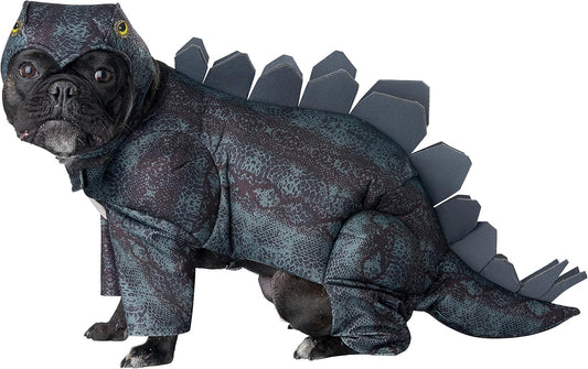 Unisex Adult STEGOSAURUS Dog Costumes, Dark Green, Medium US