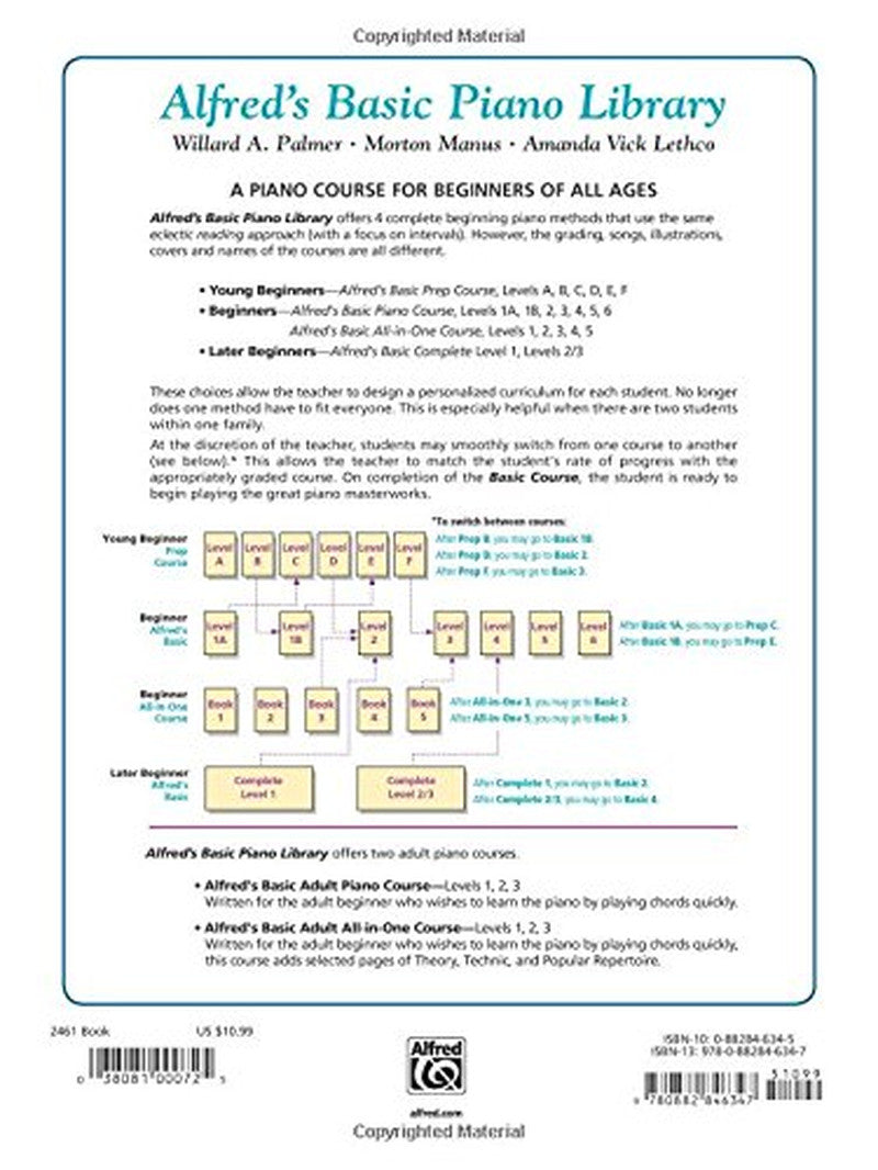 Alfred'S Basic Adult Piano Course : Lesson Book, Level Two (Alfred'S Basic Adult