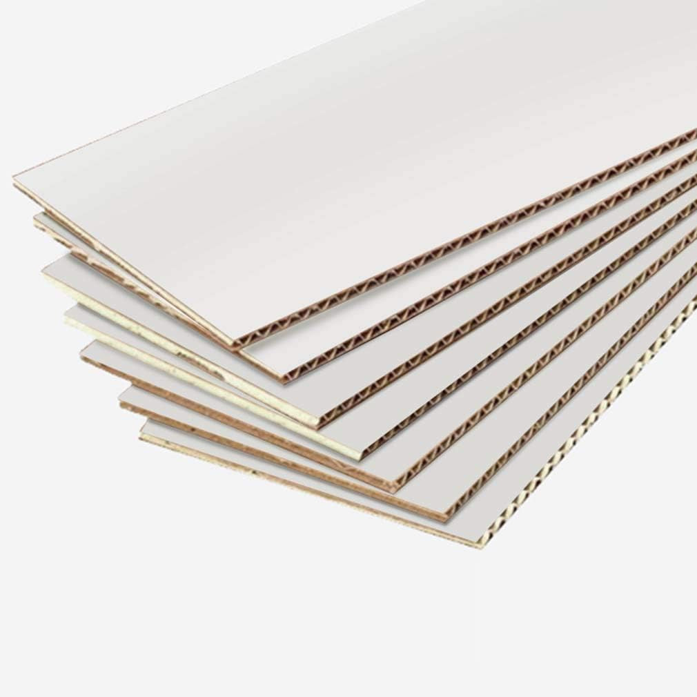 10X7X5 Inches Shipping Boxes Set of 25, White Corrugated Cardboard Box for Maili