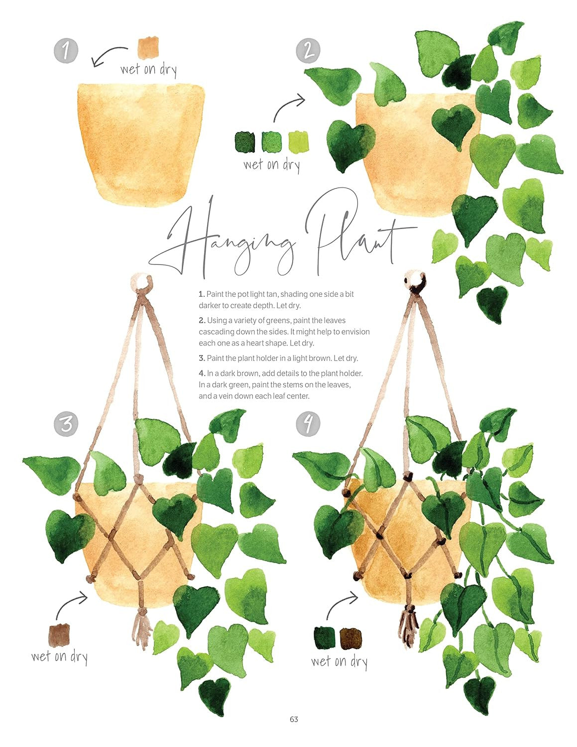 Watercolor the Easy Way: Step-By-Step Tutorials for 50 Beautiful Motifs Includin