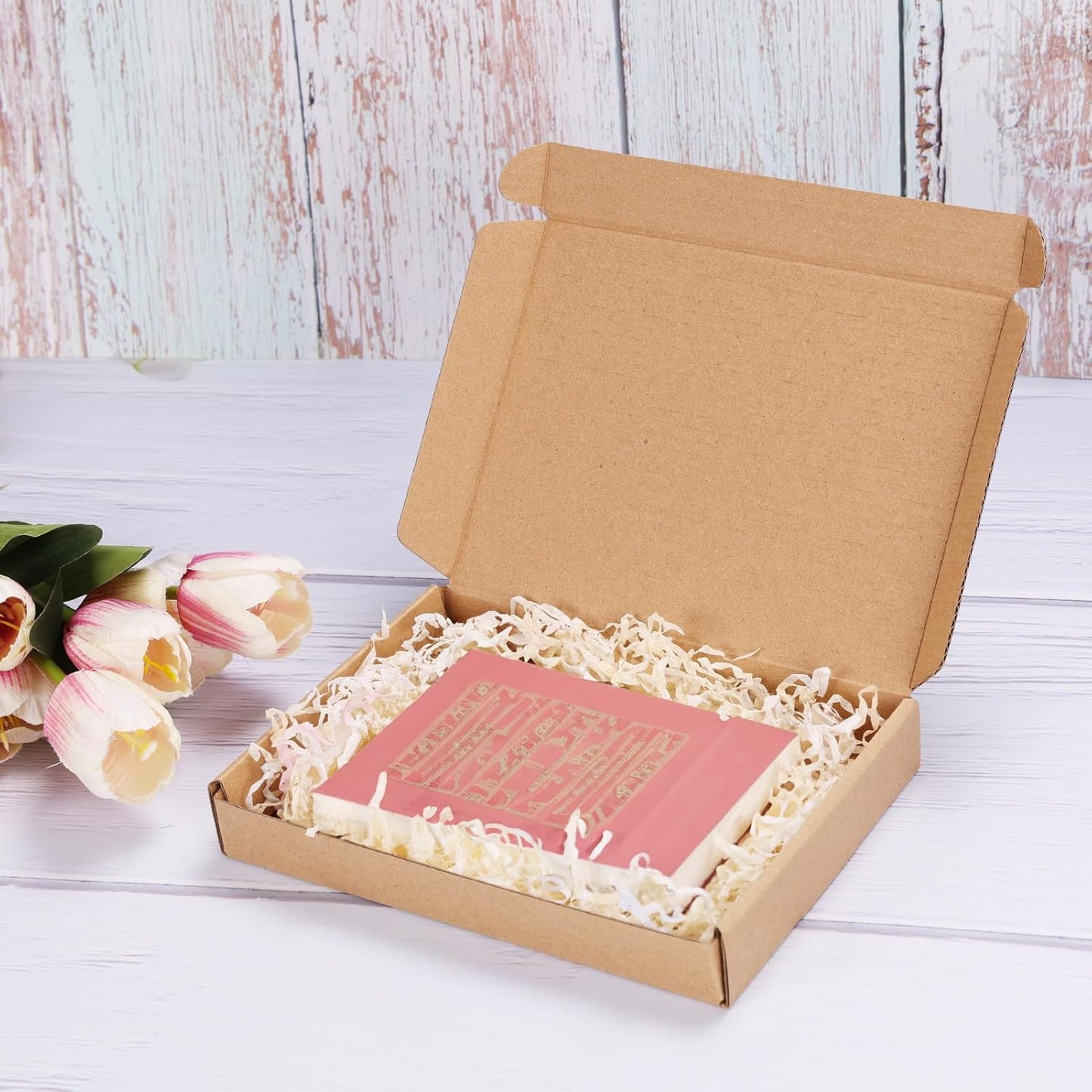 7X5X1 Inch Shipping Boxes Bulk 25 Pack Brown, Tab Lock Tuck Top Mailer Boxes for