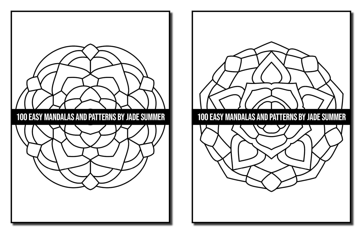 100 Easy Mandalas and Patterns: a Mandala Coloring Book for Adults with Fun, Sim