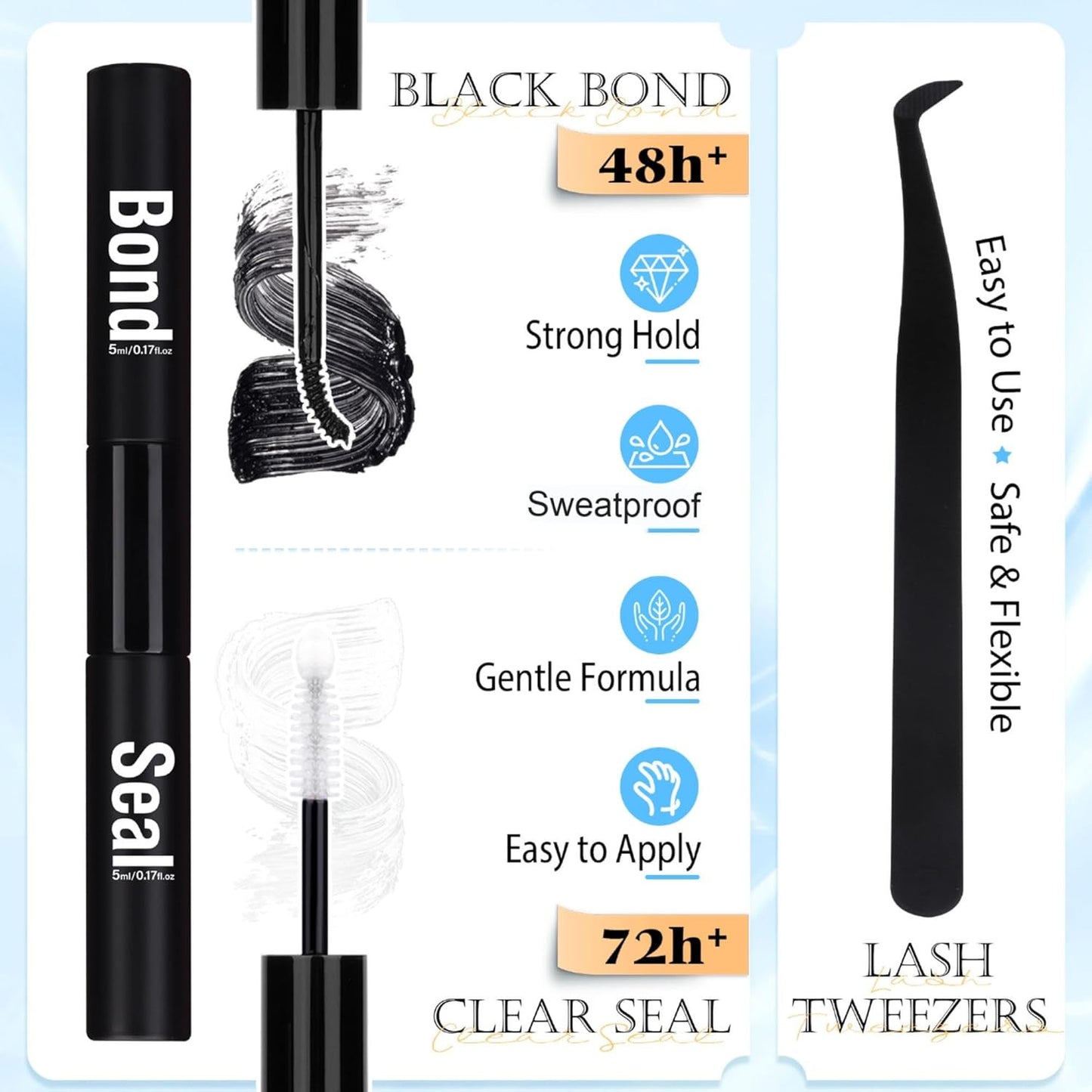 Wispy Lash Extension Kit Natural Lash Clusters Kit DIY Eyelash Clusters at Home