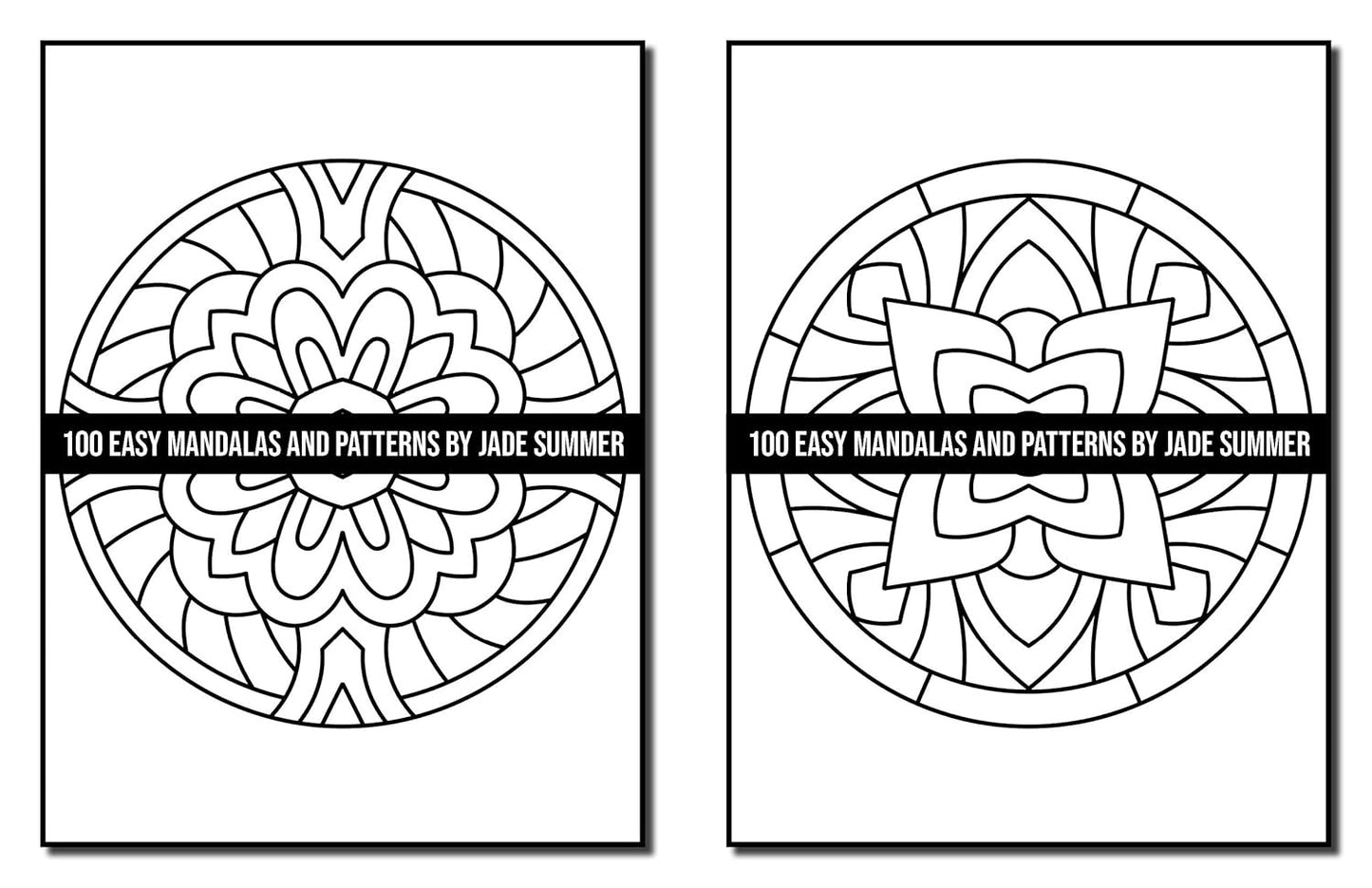 100 Easy Mandalas and Patterns: a Mandala Coloring Book for Adults with Fun, Sim