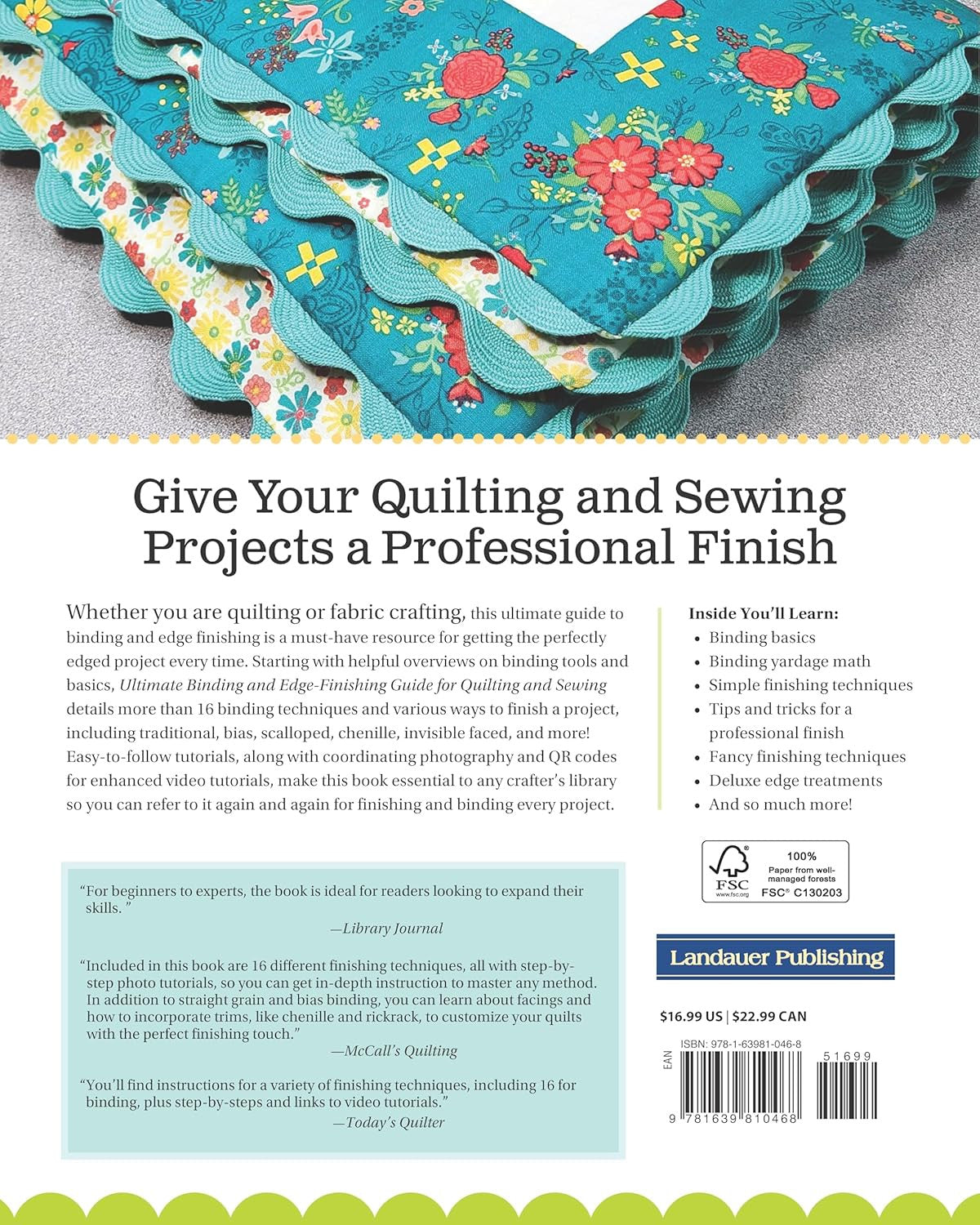 Ultimate Binding and Edge-Finishing Guide for Quilting and Sewing: More than 16
