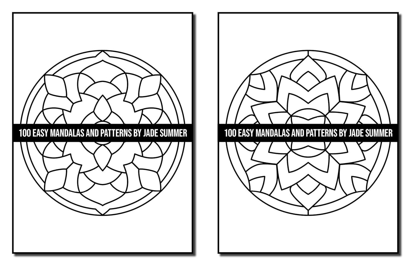 100 Easy Mandalas and Patterns: a Mandala Coloring Book for Adults with Fun, Sim