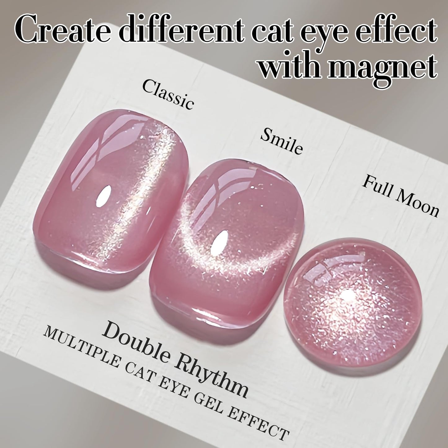 0.5 OZ Cat Eye Gel Polish with Magnet 15ML Holographic Glitter Shimmer Transluce