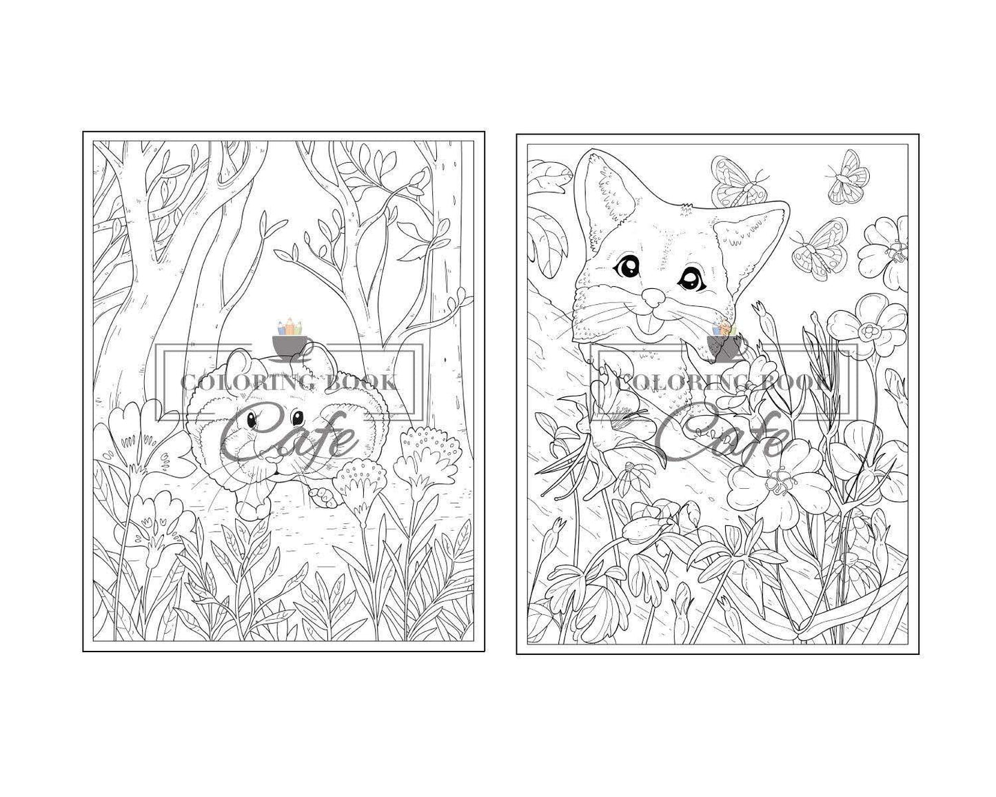 100 Baby Animals: a Coloring Book Featuring 100 Incredibly Cute and Lovable Baby