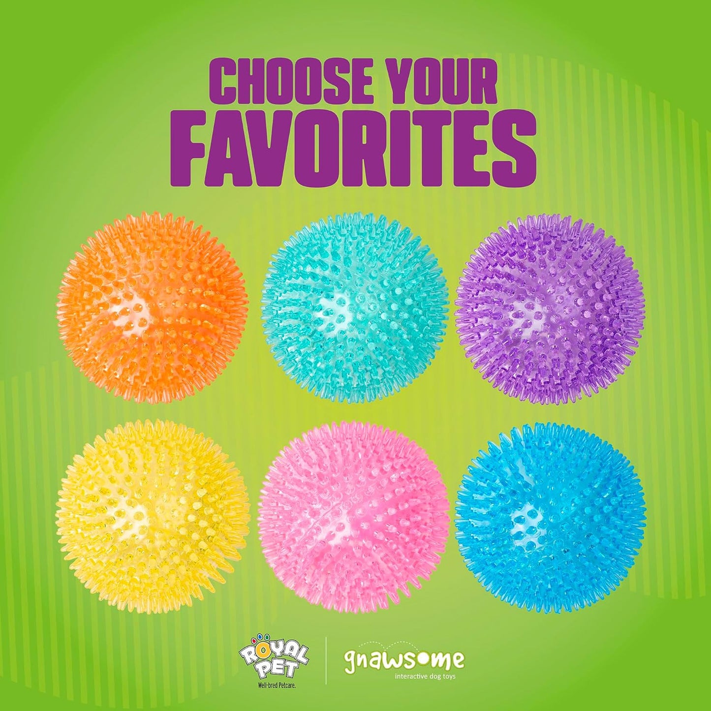 ™ 4.5” Spiky Squeaker Ball Dog Toy - Extra Large, Cleans Teeth and Promotes Good