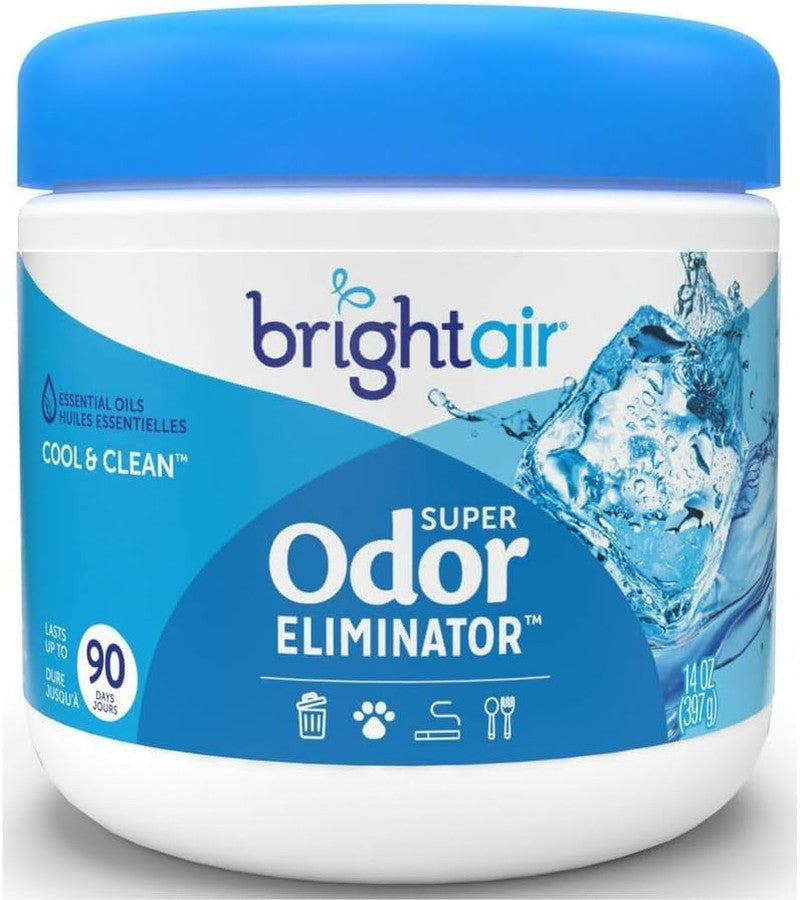 14 Oz. Super Odor Eliminator, for Medium-Size Spaces, Cool & Clean Scent, Case o