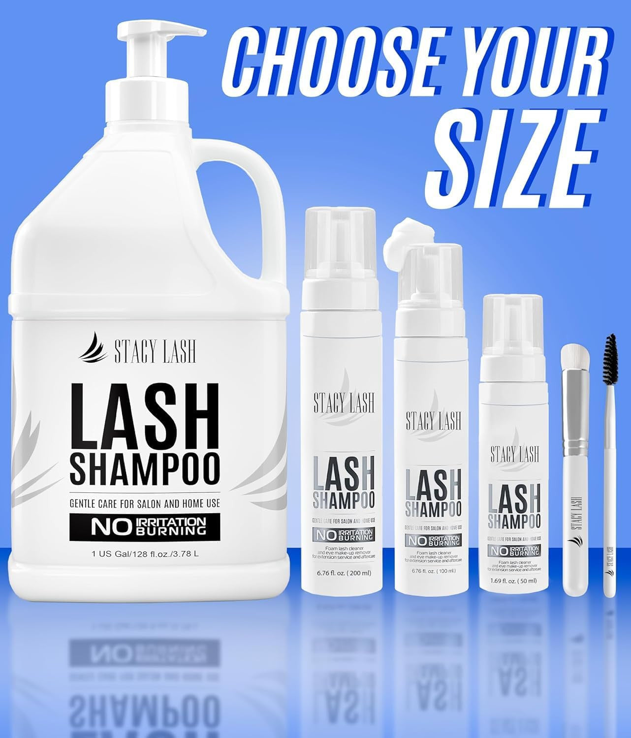 6.76 Fl.Oz / 200Ml Eyelash Extension Shampoo + Brush/Eyelid Foaming Cleanser/Was