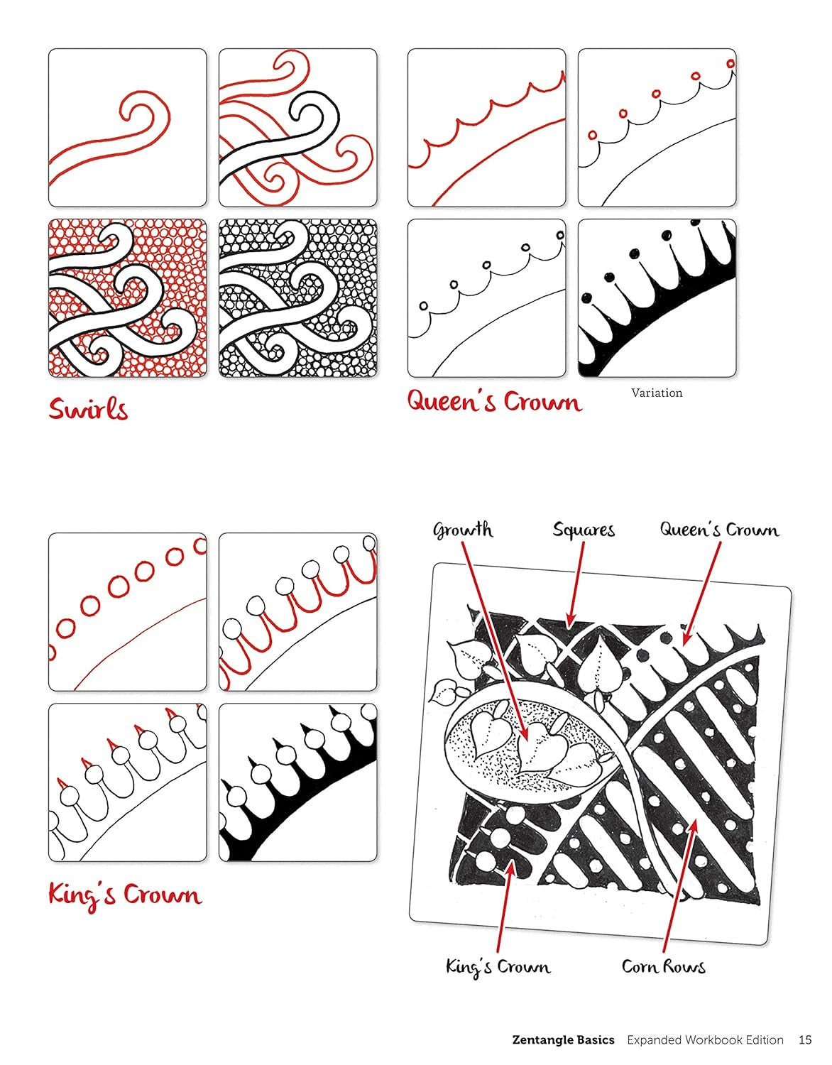 Zentangle Basics, Expanded Workbook Edition: a Creative Art Form Where All You N