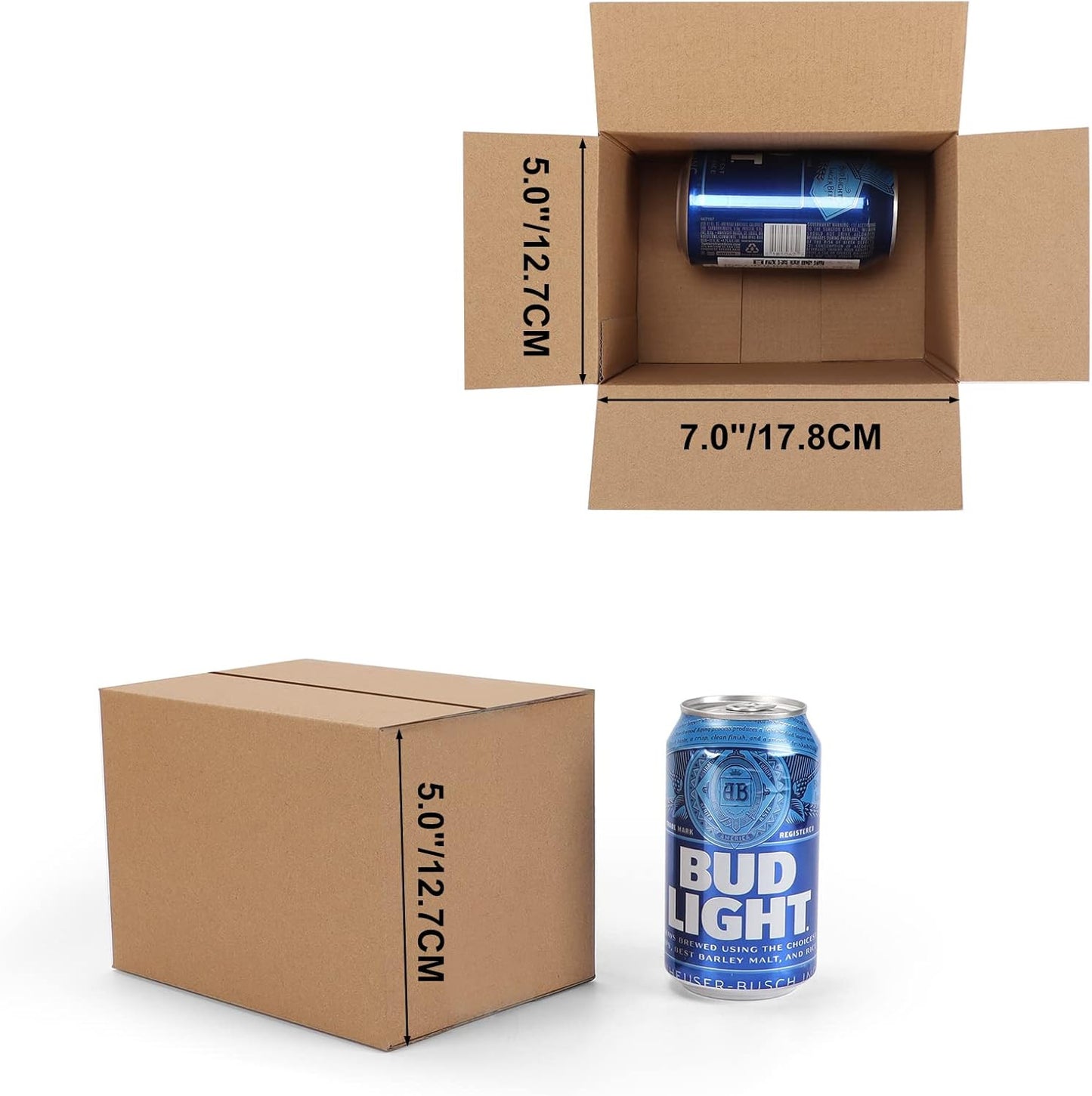 40 Packs 7X5X5 Shipping Boxes Corrugated Cardboard Boxes Mailers Shipping Box fo