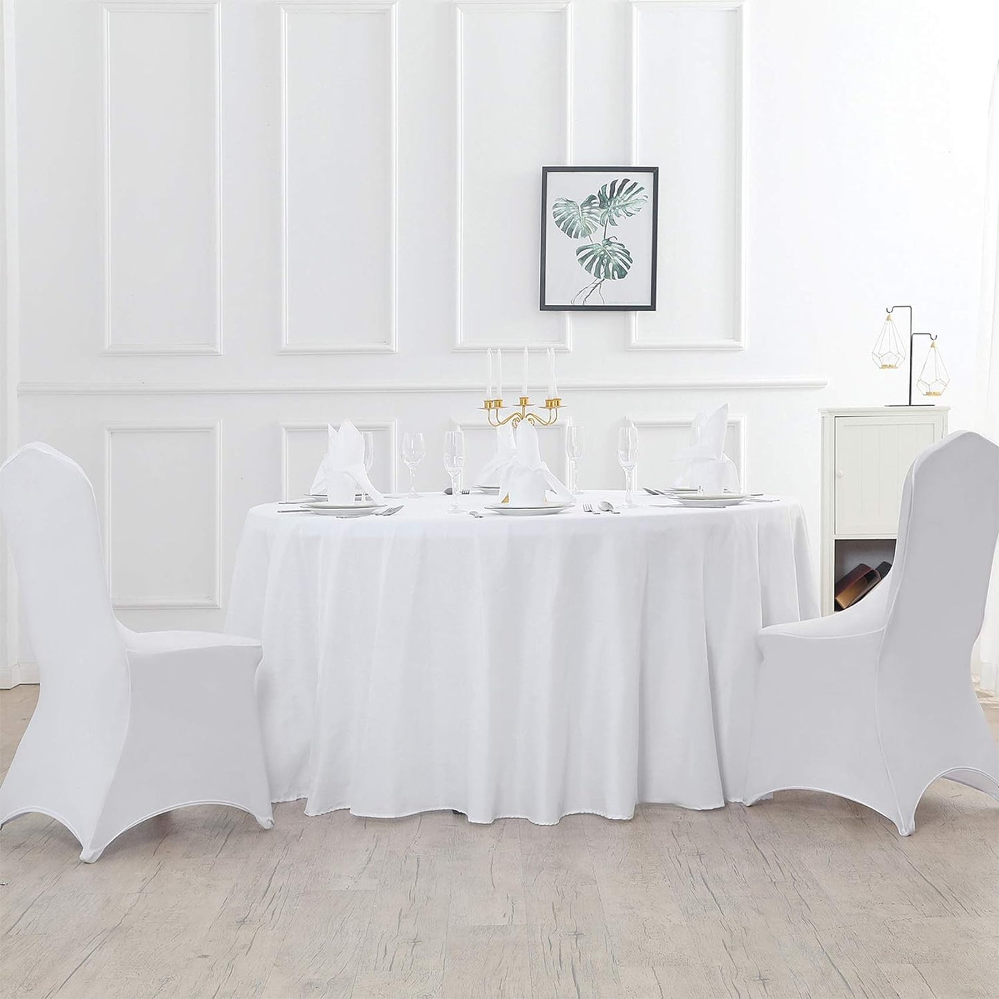 120 Inch round Tablecloth Washable Polyester Table Cloth Decorative Table Cover