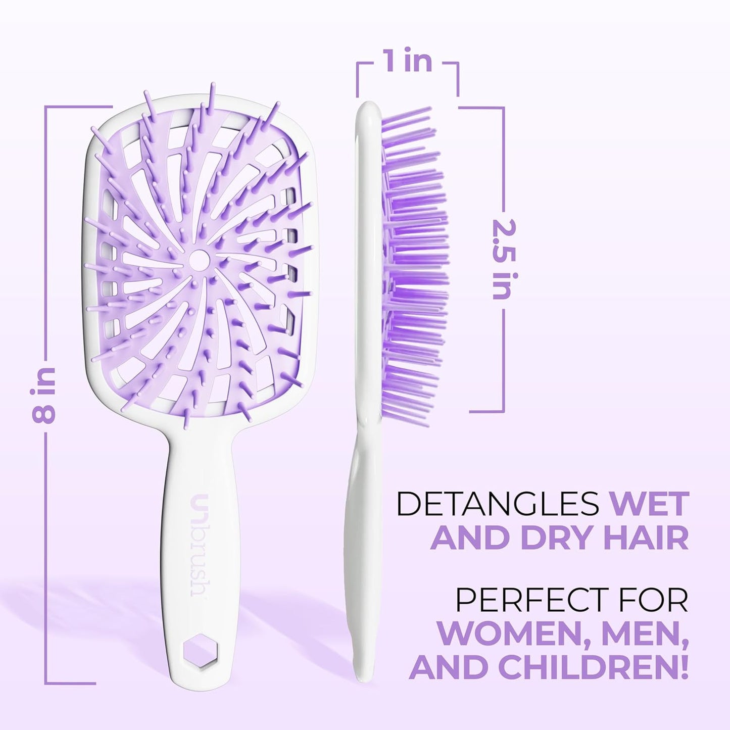 Unbrush plus — Curly Hair Brush for Gentle & Effective Detangling on Wet or Dry