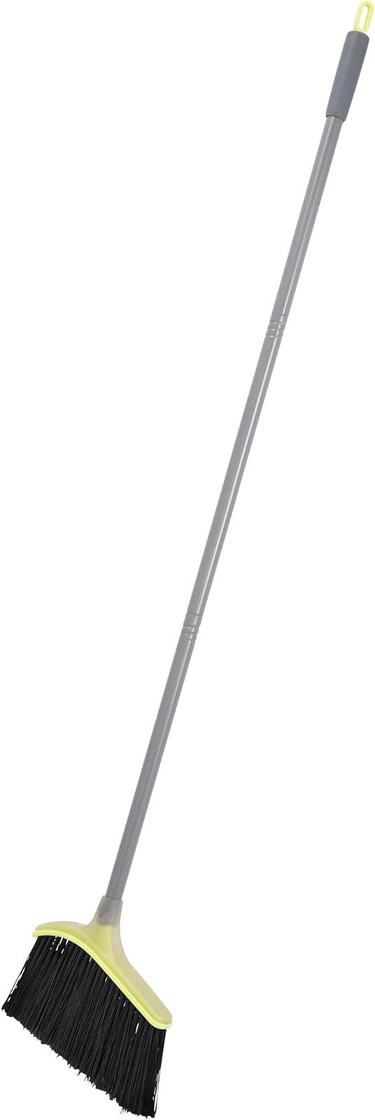Wayclean Wide Angle Broom, Gray, Angled Head with Densely Packed Bristles, Perfe