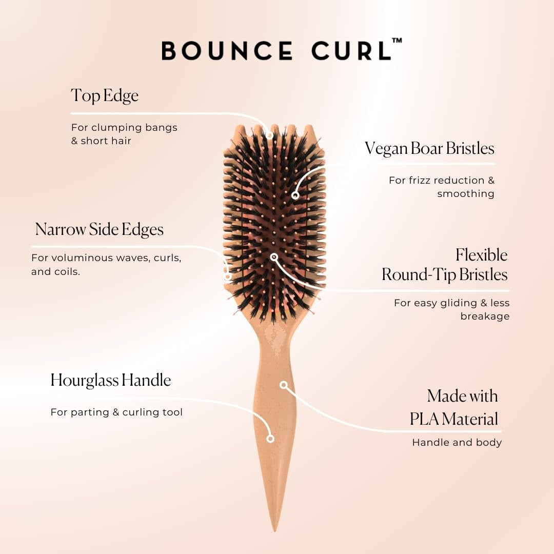 Volume Edgelift Brush, 5-In-1 Tool for Volumized, Defined Curls, Waves & Coils -