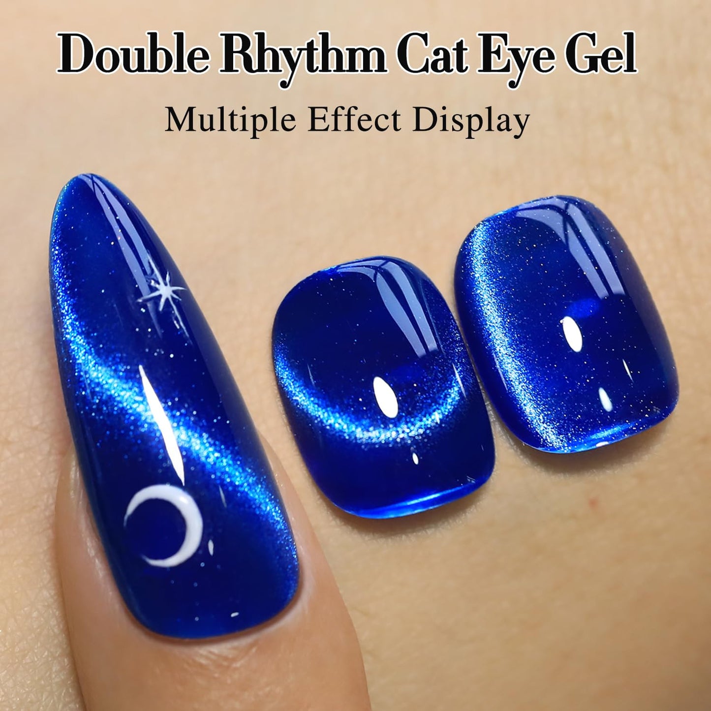 0.5 OZ Cat Eye Gel Polish with Magnet 15ML Holographic Glitter Shimmer Transluce