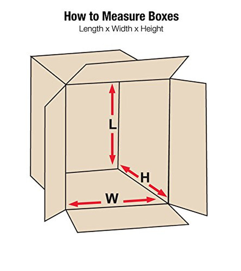 889 Corrugated Cardboard Box 8" L X 8" W X 9" H, Kraft, for Shipping, Packing an