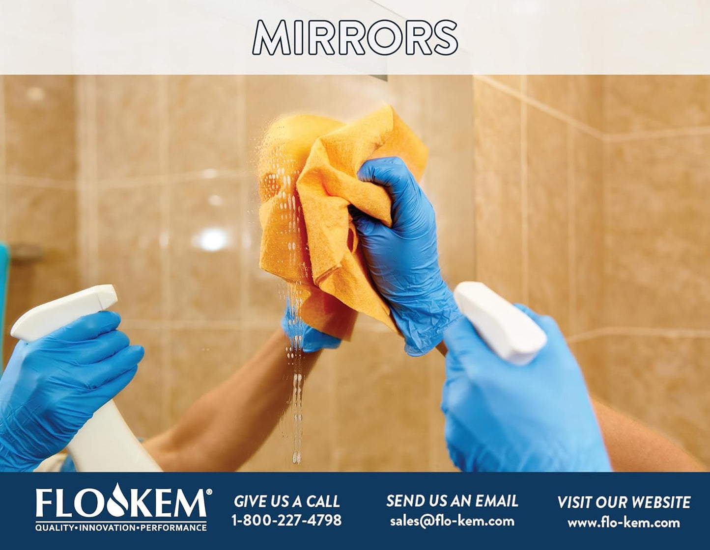3480 Squeegee Window Cleaner - Concentrated Ammonia Free Non-Streak Cleaning Sol