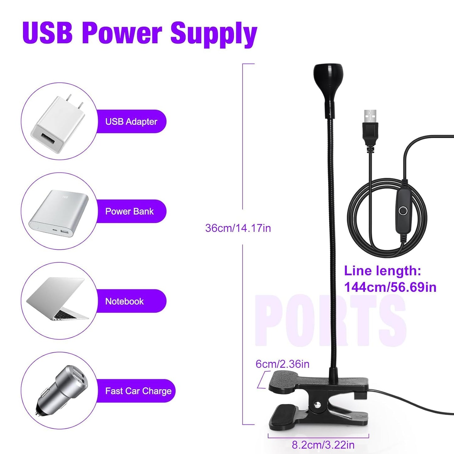UV LED Nail Lamp with UV Protection Gloves, 3W LED Nail Manicure Dryer Curing Li
