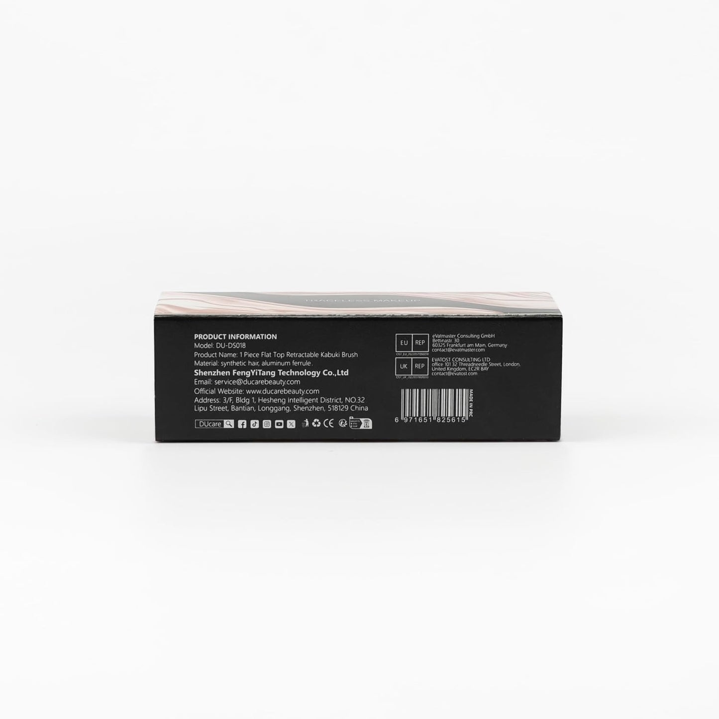 Retractable Foundation Self Tanner Brush Flat Top Kabuki Brush for Liquid, Cream