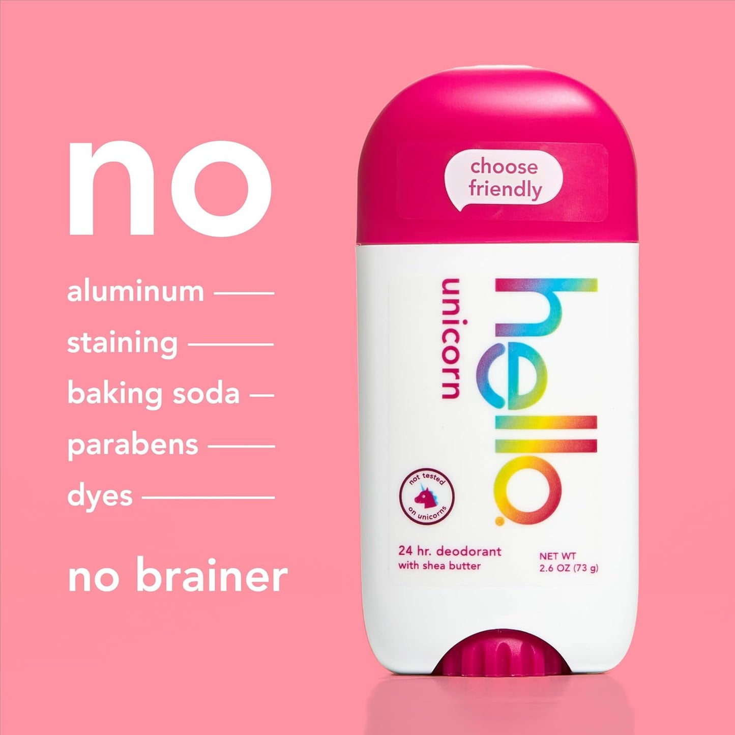 Unicorn Aluminum Free Deodorant for Women, Girls, Safe for Kids, Dermatologicall