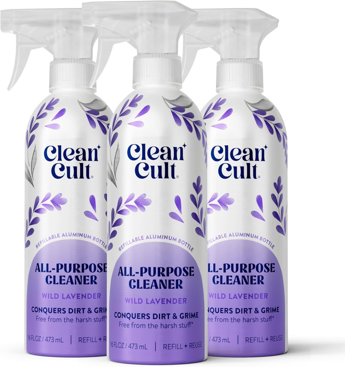 - Wild Lavender - All Purpose Cleaner - Refillable Aluminum Bottle - Cleaner Spr