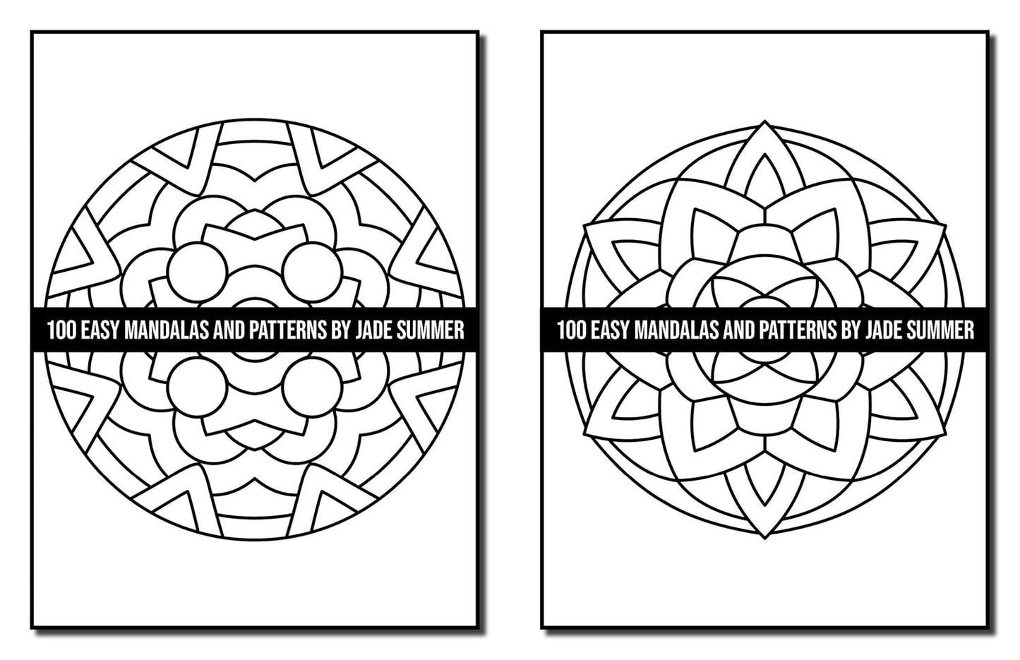 100 Easy Mandalas and Patterns: a Mandala Coloring Book for Adults with Fun, Sim